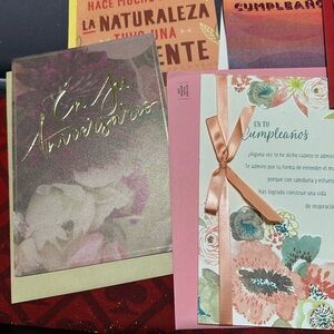 10 assorted Spanish Floral Anniversary and Birthday Cards